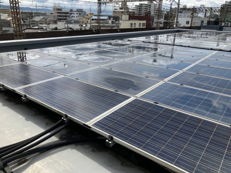 太陽光パネルを外して