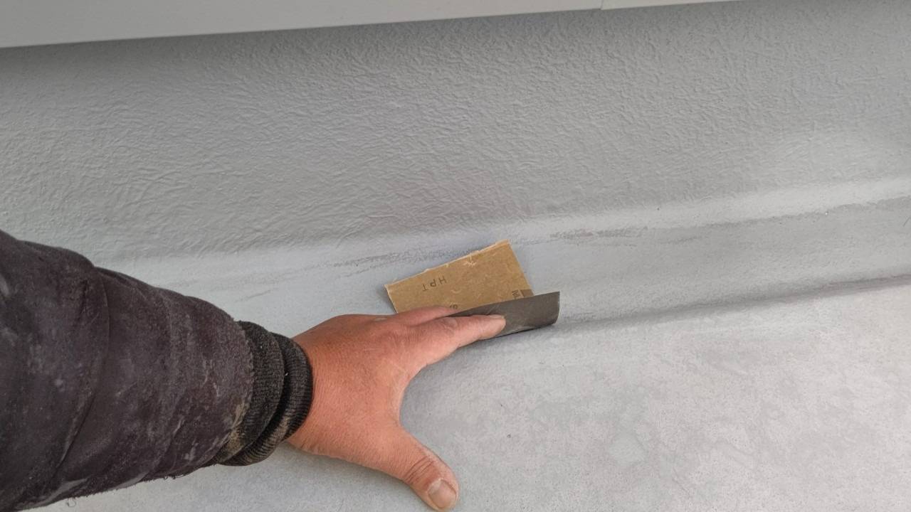木造住宅 ベランダのFRP防水 工事写真