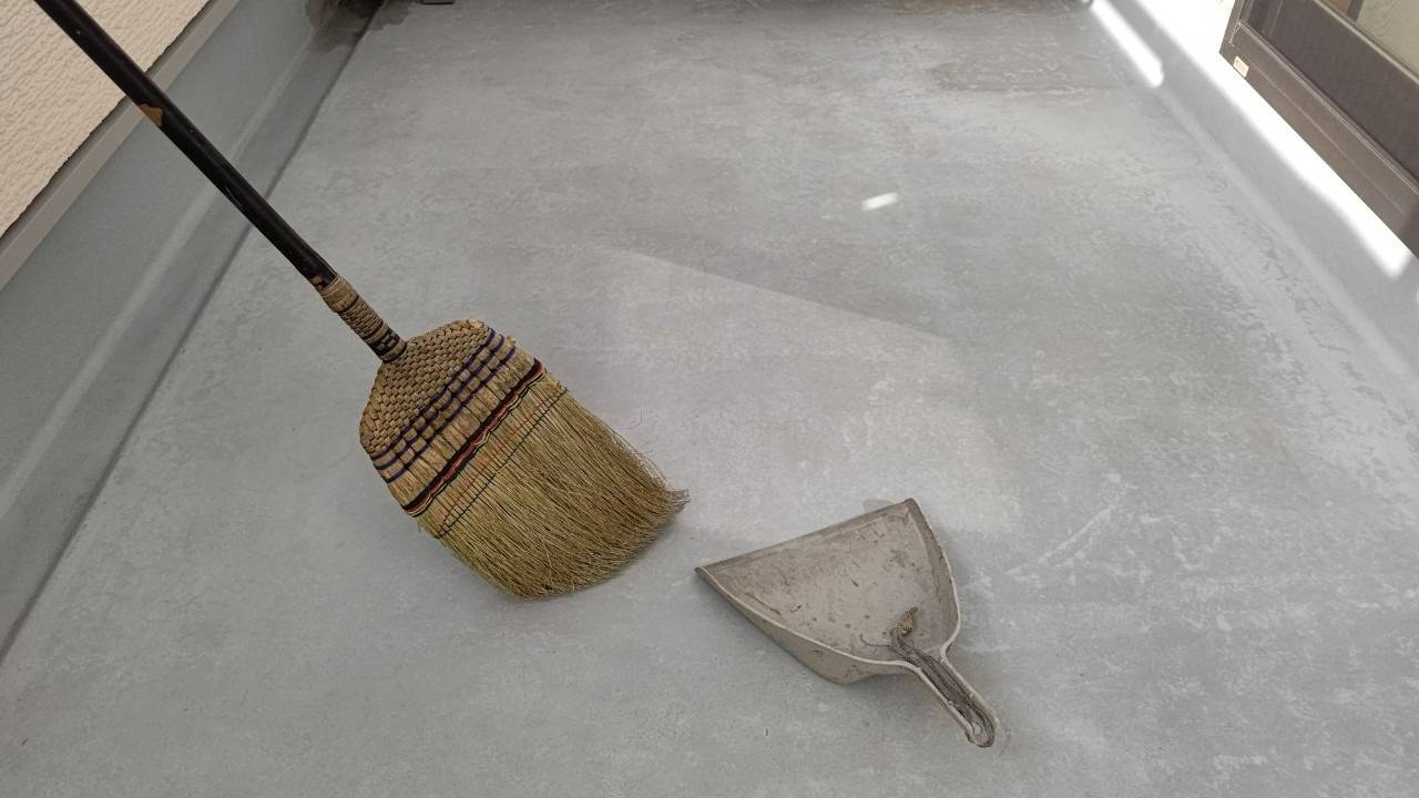 木造住宅 ベランダのFRP防水 工事写真