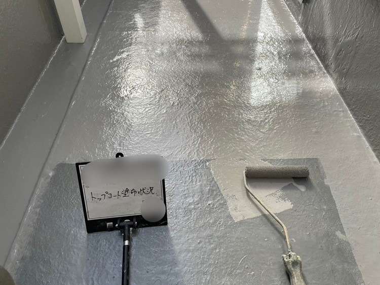 戸建て2Fバルコニー FRP防水工事 1PLY 工事写真