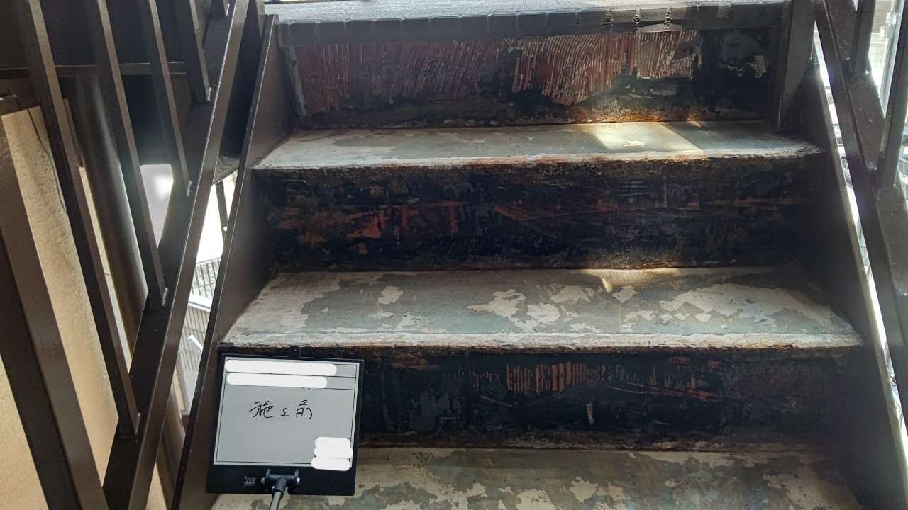 大阪市福島区 マンション防水塗装 工事写真