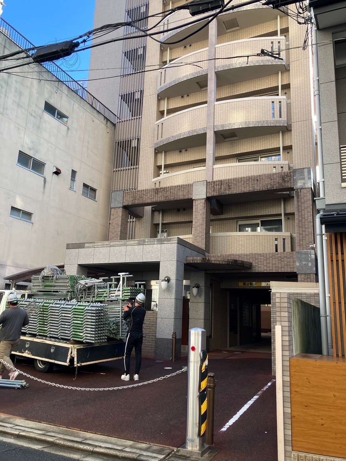 京都府京都市 足場・シール・防水・塗装 施工前